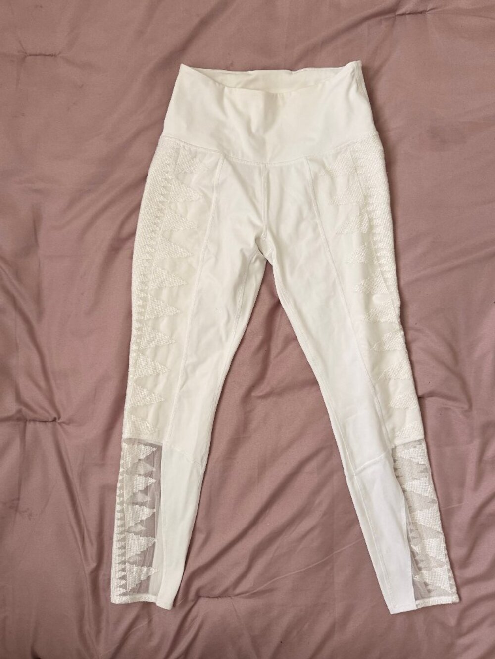 Free people High-Rise 7/8 Embroidered mesh Legging - Size SP